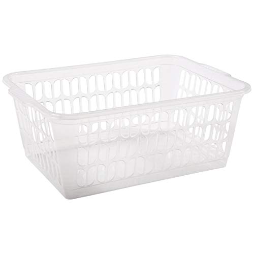 Wham Large Handy Basket Clear Multi-colour, Set of 2 37x26cm