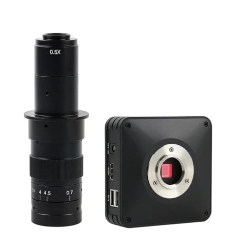 Microscope Full HD 1080P Sensor IMX185 HDMI Industrial Lab Electronic Digital Microscope UI C-Mount Camera USB Disk Storage(with 180x Lens)
