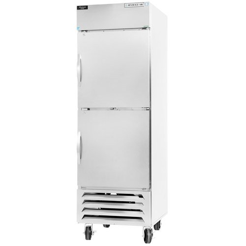 Beverage-Air HBF23-1-HS 27" Horizon Series One Section Solid Half Door Reach-In Freezer 23 cu.ft. Capacity Stainless Steel Exterior and Interior with Bottom Mounted by Beverage