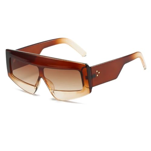 Lunettes de soleil polygone femme et homme monture vintage avec verres gelée protection UV400