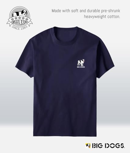 Big Dogs Brand Relaxation Badge Men's T-Shirts | Big and Tall Shirts for Men | Graphic Tees Men | Sizes Med-6x2