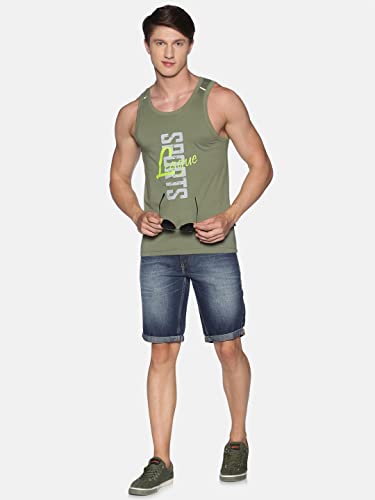 Image of Dollar Men Cotton Casual Assorted Printed Tank Top Vest (Pack of 3)