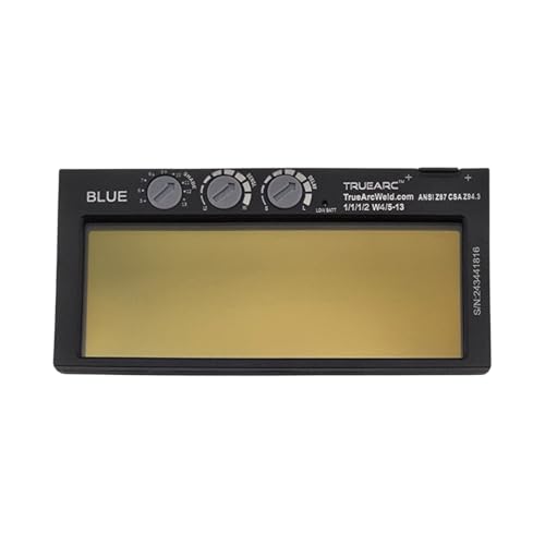 Image of VPro Blue Auto-Darkening Welding Lens - Premium TIG Welding Lens, Adjustable Shades 5-13, High Definition Blue Hue Filter - Fits Most 2 inch x 4-1 /4 inch Pancake & Pipeliner Hoods