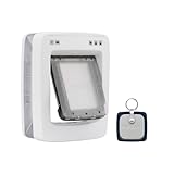 SmartDoorâ„¢ Never Rust Connected Pet Door, Dog and Cat, Selective Entry and Exit, App Enabled Pet Door, Smart Device, Smartphone Controlled, Customize Schedule, Multiple Pets, Medium