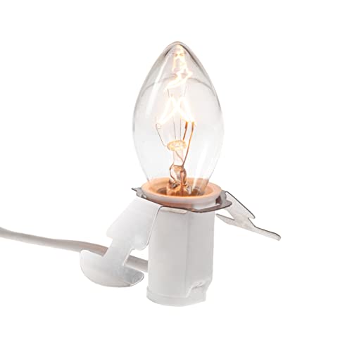 Creative Hobbies® Single Light Replacement Clip In Lamp Cord For Christmas Village House Includes Clear Light Bulb (1) #TOP1