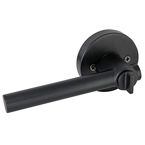 Image of Design House 582619 Eastport Contemporary Entry Door Lever Matte Black