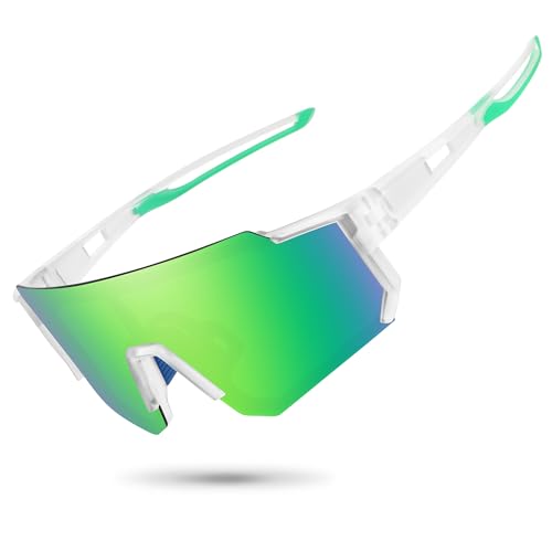 STORYCOAST Polarized Sports Sunglasses UV400 Green Mirror