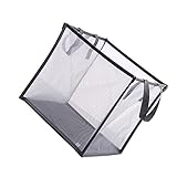 Happyyami 折りたたみ式 衣類収納バスケット 省スペース メッシュ 洗濯物かご 下着 靴下収納 タオルやおもちゃの整理に 頑丈で耐久性のある バスルーム キッチン向け