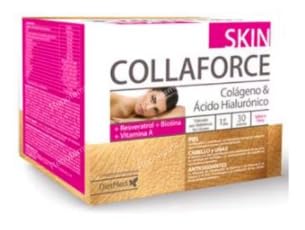 Colágeno y Ácido Hialurónico Collaforce Skin, suplemento en 30 sobres