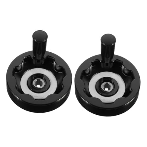 FUNOMOCYA 2pcs Machine Tool Hand Wheel Handwork Hand Wheel Hand Wheel Crank Handwheel for Milling Machine Detachable Hand Wheel Rotary Hand Hand Wheel Lathe Hand Wheel Bakelite Black