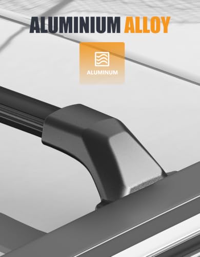 Image of KINGGERI 300lbs Roof Rack Cross Bars for Jeep Cherokee 2026 | Aluminum Roof Rails Crossbars Rooftop Cargo Carrier Luggage Rails Cargo Basket Luggage Kayak Canoe Snowboard Bike Road Trips
