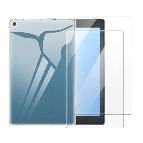 Coque 2 en 1 Amazon Fire HD 10 2017 avec verre trempé antichoc