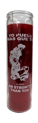 Generic I am Stronger Than You (Yo Puedo Mas Que Tu) Red Candle