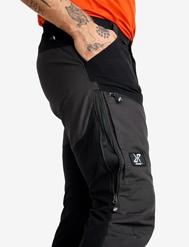 RevolutionRace Herren RVRC GP Pro Pants, Hose zum Wandern und für viele Outdoor-Aktivitäten, Jet Black, L