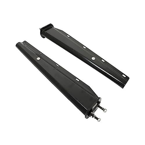 Image of GXYWADY 1 Pair 30 Black Mud Flap Hanger Set 2-1 /2 Bolt Spacing Spring Loaded Replacement for Semi Truck