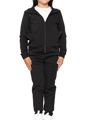 STRETCH IS COMFORT Girl’s Cadet Jacket and Jogger Sweatsuit Set | Child 4-16