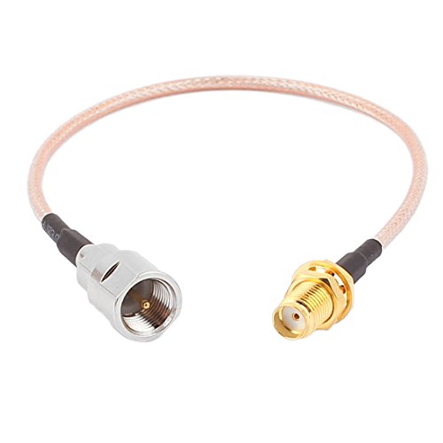 Aexit FME-JIX - SMA-KYX316P[usOe[20 cm(FME-J m?le ? SMA-KY Femelle 316 C?ble Coaxial Queue de cochon 20cm