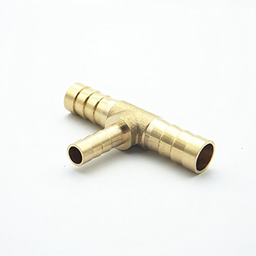 YKMYXZ， 1 szt. 4 mm 5 mm 6 mm 8 mm 10 mm 12 mm 14 mm 16 mm Trójnik redukcyjny wąż mosiężny z kolcami Rura złączka redukcyjna(6 5 6mm OD)