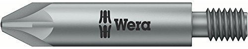 Wera 05065167001 2 x 35 mm 855/15 M 6 x PZ Bits for Pozidriv Threaded - Silver, Colour
