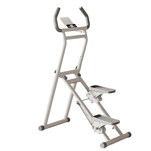 Indoor Multi-Functional Stair Climbing Home Aerobic Fitness Climbing Stepper Mountaineering Fitness Equipment Stair Climbing Machine White