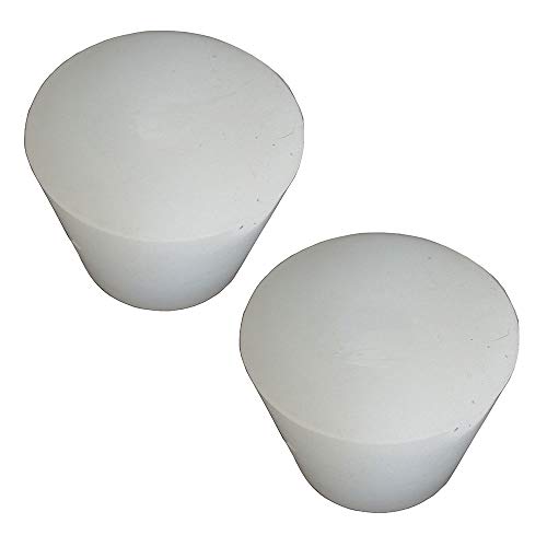 2pcs 3# -11# Silicone Plug Without Hole for Airlock Valve Bubbler Brew Wine Food Grade Silicone Rubber Stopper (10#)