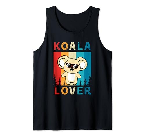 Lindo oso koala australiano animal zoológico de vida silvestre regalo para hombres y mujeres Camiseta sin Mangas