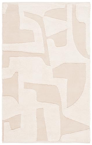 Tapete decorativo rectangular 3 x 5 pies Ivory SAFAVIEH miniatura 2