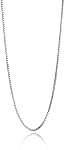 Bijoux 1.5mm Titanium Steel Box Chaîne Colliers de chaîne en argent pour les femmes fille 16" - 30"