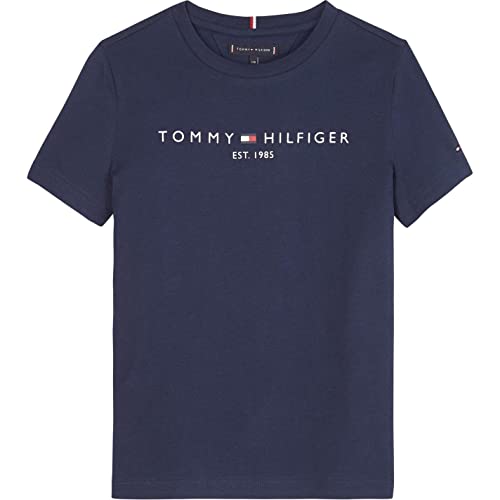 Tommy Hilfiger Mixte enfant Essential Tee S/S T shirts S S, Twilight Navy, 12 ans EU