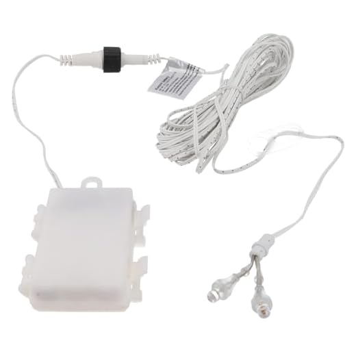GURU SHOP LED Beleuchtungsset Für Außensterne, Außenleuchten, Papiersterne 7m - Set 3 mit Batteriebox 2,4W, 700x4x4 cm