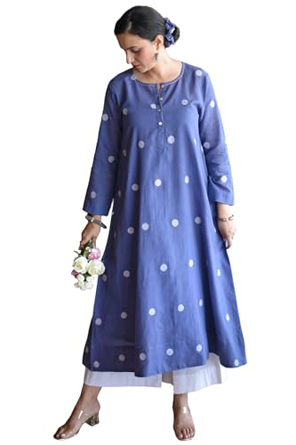 Image of GoSriKi Kurta Set for Women Erode Rayon Printed | Kurti Set for Woman | Kurta Palazzo 2 Piece Outfit | Round Neck Full Sleeve A-Line Fit Ethnic Dress Stylish Kurta Sets for Women Clothing