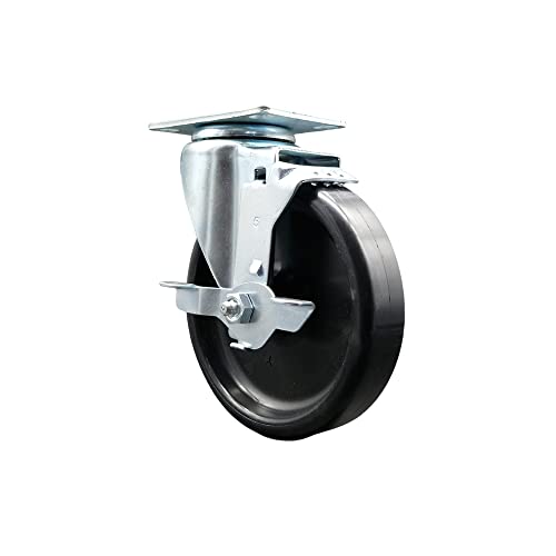 3234199 Delfield 5 Inch Swivel Caster with Brake – Fits Delfield Models 186114-BSTM 186114-BUCM 186114-PTBM 18648-BUCM 18648-PTB 18648-PTBM 18648-PTL – Replacement Caster - Service Caster Brand