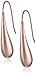 14k Rose Gold Plated Sterling Silver Teardrop Earrings