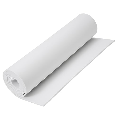 AMZQNART EVA Foam 5mm Cosplay Foam Roll 16 x 59in6.5sqftWhite Suitable for Large Foam Cosplay Modeling DIY Projects Crafts Ultra High Density 90 kg/m3.