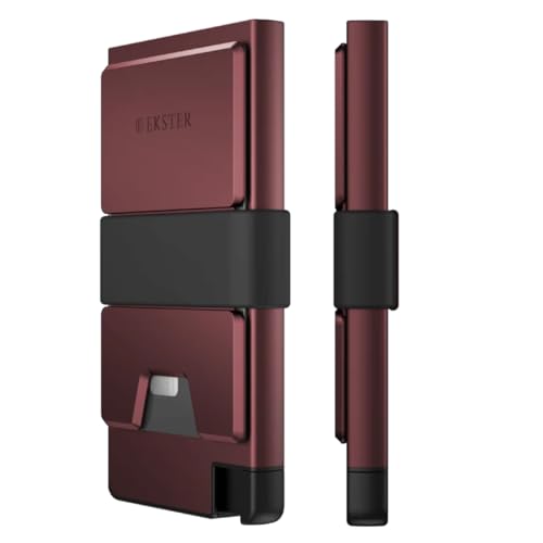 Image of Ekster - Aluminum Cardholder Pro Wallet - All-Metal Aluminum Wallet for Men - Fits 7 Cards, RFID Blocking Layer, Ultra-Thin, Minimalist, Push Button, Card Access, Expandable, Trackable (Desert Red)