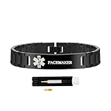 seguro medico viaje 1. Diseño: Esta pulsera de alerta médica presenta un diseño elegante y minimalista en acero inoxidable con información médica grabada con láser. Su construcción ligera e impermeable asegura durabilidad y comodidad para uso diario y al aire libre. Incluye una herramienta para quitar eslabones y ajustar fácilmente el tamaño.