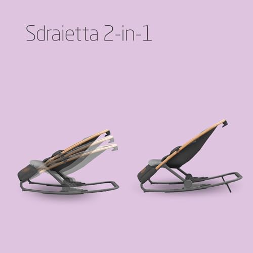 Maxi-Cosi Kori Sdraietta Neonati in Tessuto, 0-6 mesi, 9 kg, Sdraietta Pieghevole, 3 Posizioni di Reclinabile, Chiusura Compatta, Cinture Easy-in, Chiusura Compatta, Essential Graphite - Immagine 1