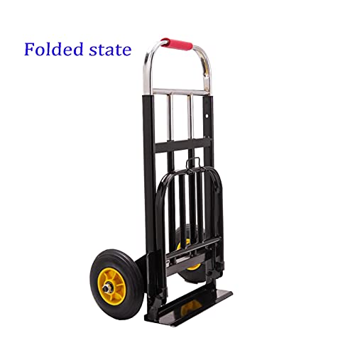 Carretilla plegable con ruedas sólidas y capacidad 125 kg miniatura 6