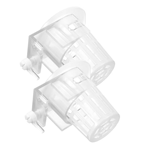 ibasenice 2個 水生 植栽 カップ 池 植物 魚 水槽 ライト 魚 水槽 植物 池 ネット 水耕栽培 水生 植物 植木鉢 キット プール スキマー バスケット 柳 ティーカップ 注ぎ口 ドー