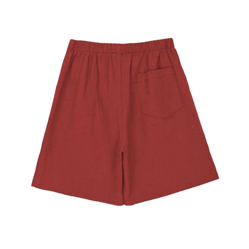 Toddler Boys Girls Loose Sports Shorts Cotton Summer Wide-Leg Beach Pants Elastic Waist Jogging Shorts with Pocket2