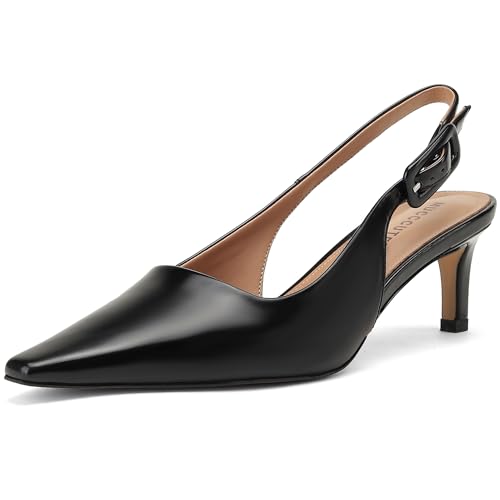 MUCCCUTE Slingback Heels for Women Closed Pointed Toe Heels Women's Pumps 2 3/5