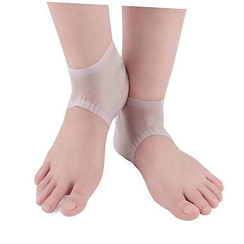 SOESFOUFU Silicone Heel Pad Covers Heel Socks for Men Women Easy to Use Comfortable Walk