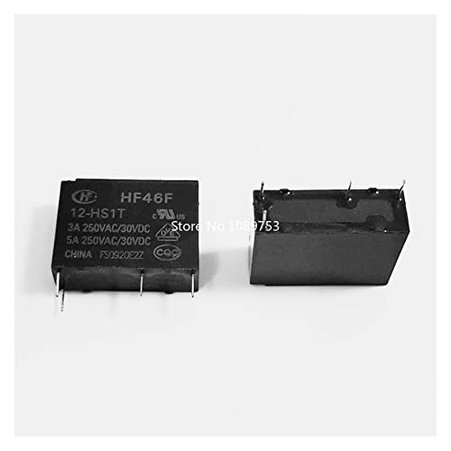 Relais HF46F 5V 5A 4 broches normalement ouvert pour circuit imprimé - 2