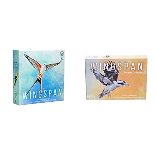 Image of Bundle of Stonemaier Games | Wingspan 2nd Edition + Wingspan Oceania Expansion | Board Game | Ages 10+ | 1-5 Players | 40-70 Minute Playing Time