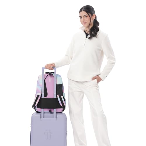 Mochila escolar adaptable TOTTO Acuareles Glitter de 20L para ordenador de 14 pulgadas 7