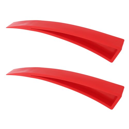 Image of 4PCS Window Curved Dent Repair Tools, Car Body Repair Plastic Wedge DIY Plastic Chisel Scraper Car Door Unlocking Kit, Red and Green Lacquer Free Dent Repair Tool