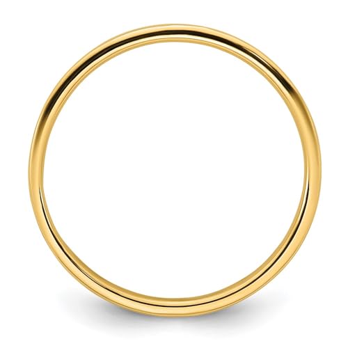 Wedding Band Ring Band 14K Yellow Gold Bridal Jewelry Unisex Standard Flat3