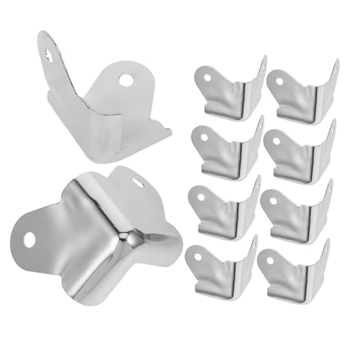 Sewroro 10 Piezas Protector de Esquina para Cajas Acústicas Cubiertas Decorativas de Metálicos Protectores de Ángulo para Muebles y Maletas Diseño Moderno y Práctico
