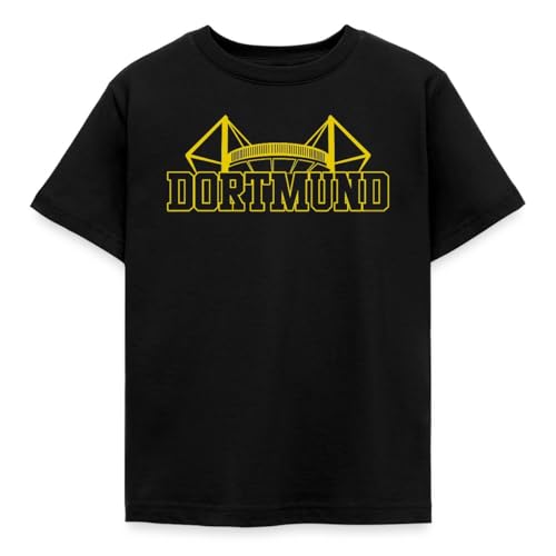 Spreadshirt Dortmund Stadion Fußball Fan Kinder T-Shirt, 122/128...