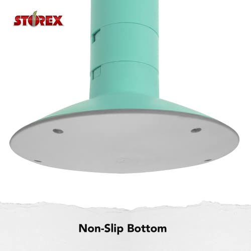 Image of Storex Wiggle Stool - Active Flexible Seating for Classroom and Home Study, Adjustable 12-18 Inch Height, Teal (00306U01C)